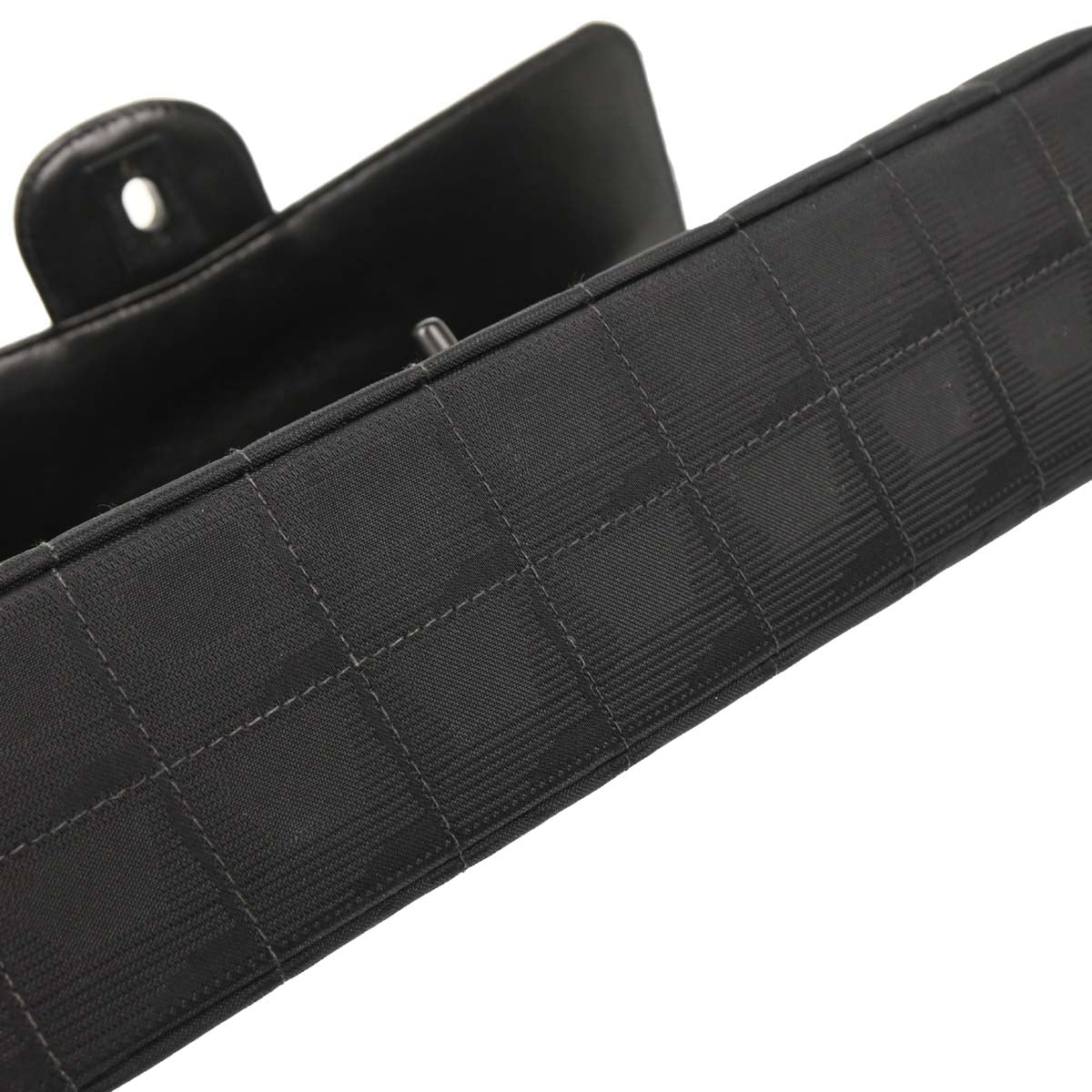 Chanel Black Nylon Travel Line Single Flap Shoulder Bag