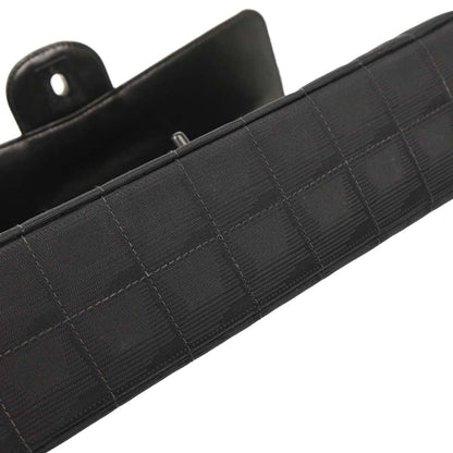 Chanel Black Nylon Travel Line Single Flap Shoulder Bag