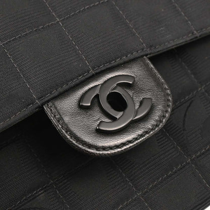 Chanel Black Nylon Travel Line Single Flap Shoulder Bag