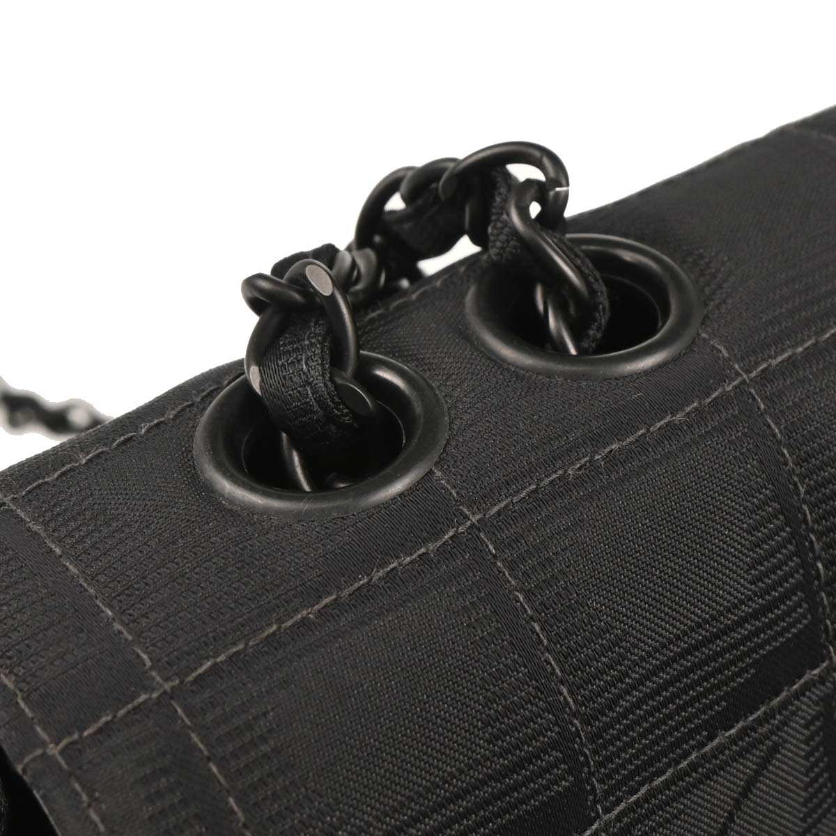 Chanel Black Nylon Travel Line Single Flap Shoulder Bag