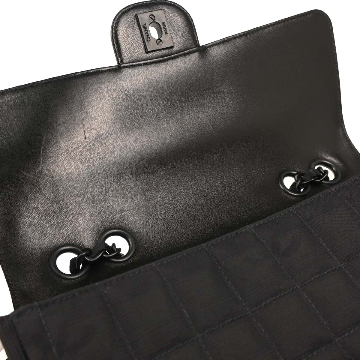 Chanel Black Nylon Travel Line Single Flap Shoulder Bag