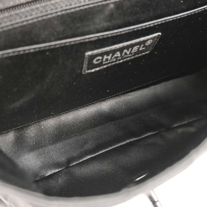 Chanel Black Nylon Travel Line Single Flap Shoulder Bag