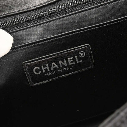 Chanel Black Nylon Travel Line Single Flap Shoulder Bag