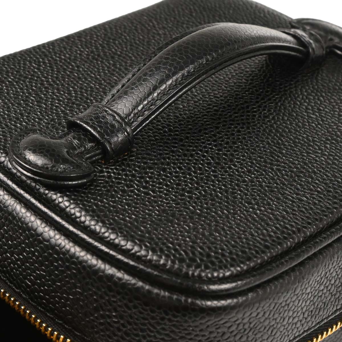 Chanel Black Caviar Timeless Vanity Handbag
