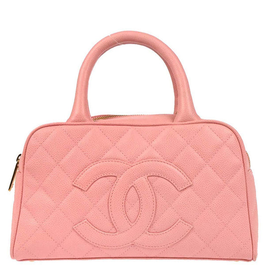 Chanel Pink Caviar Bowling Bag