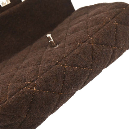 Chanel Brown Wool Shoulder Bag