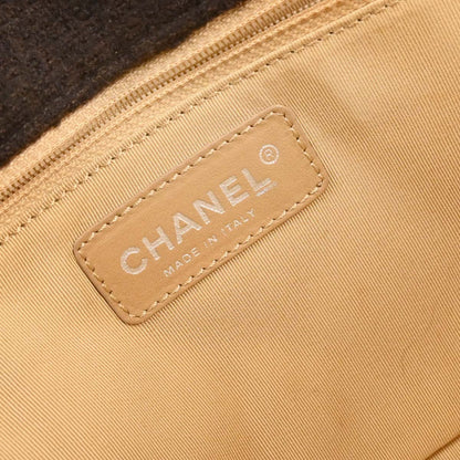 Chanel Brown Wool Shoulder Bag