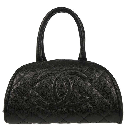 Chanel Black Caviar Bowling Bag