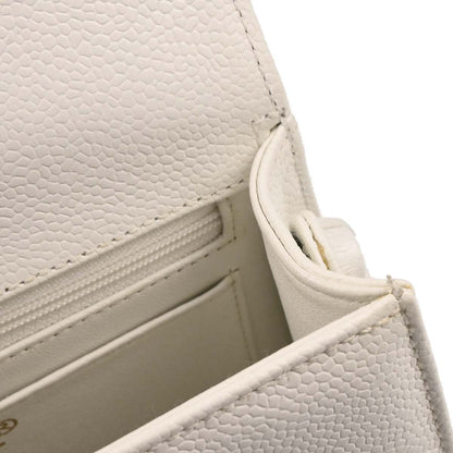 Chanel White Caviar Handbag