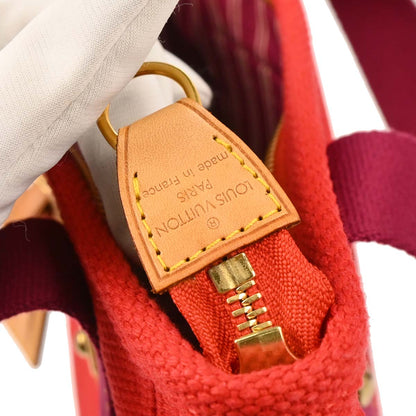Louis Vuitton Red Purple Antigua Cabas PM Tote Bag M40037