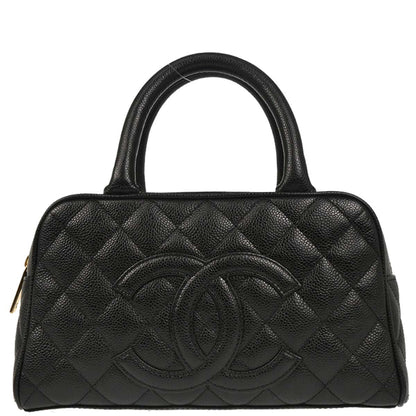 Chanel Black Caviar Bowling Bag