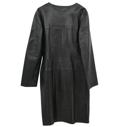 Chanel Single Breasted Collarless Jacket Black #40