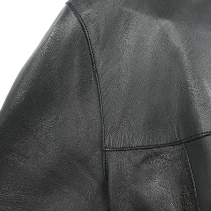 Chanel Single Breasted Collarless Jacket Black #40