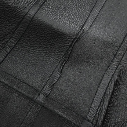 Chanel Single Breasted Collarless Jacket Black #40