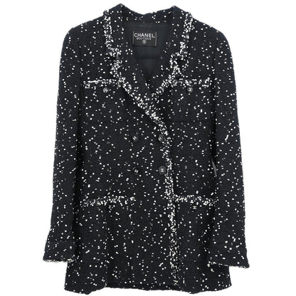 Chanel Double Breasted Jacket Black