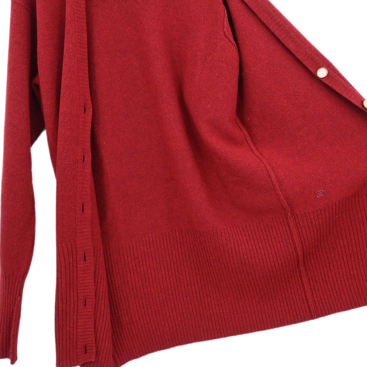 Chanel Cardigan Bordeaux #42