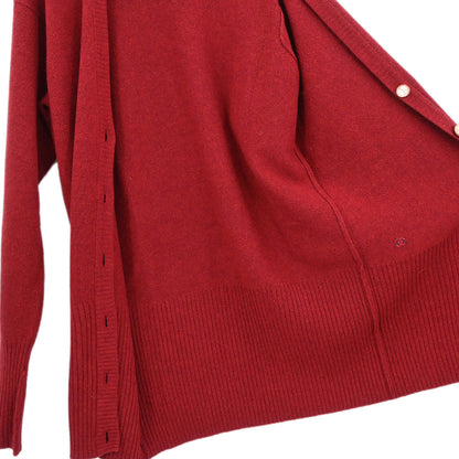 Chanel Cardigan Bordeaux #42