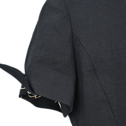 Chanel Single Breasted Jacket Black #38