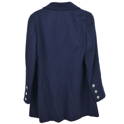 Chanel Double Breasted Jacket Navy #42