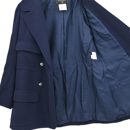 Chanel Double Breasted Jacket Navy #42