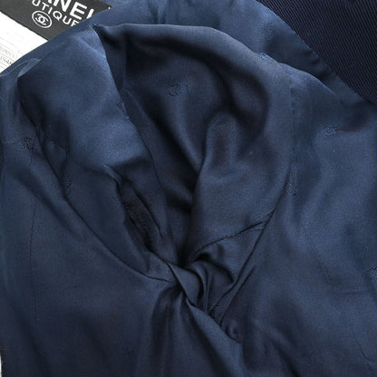 Chanel Double Breasted Jacket Navy #42