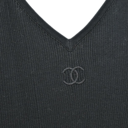 Chanel Sleeveless Top Camisole Black #40