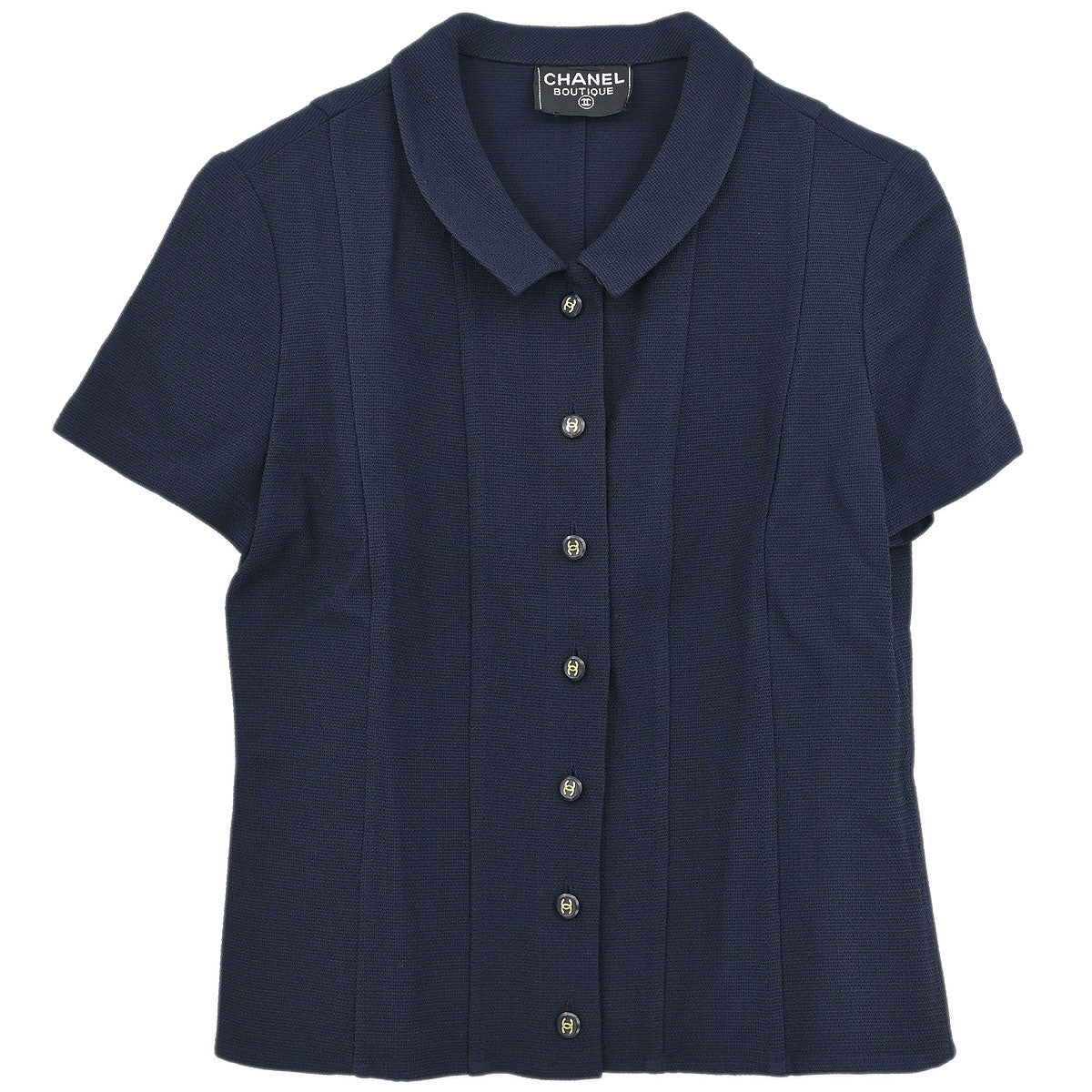 Chanel Short Sleeve Top Navy
