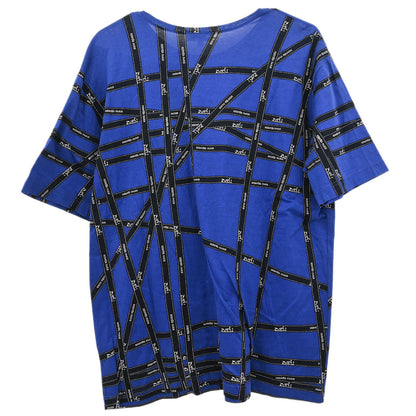 Hermes Short Sleeve T-shirt Top Blue #L