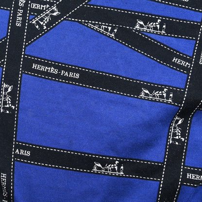 Hermes Short Sleeve T-shirt Top Blue #L