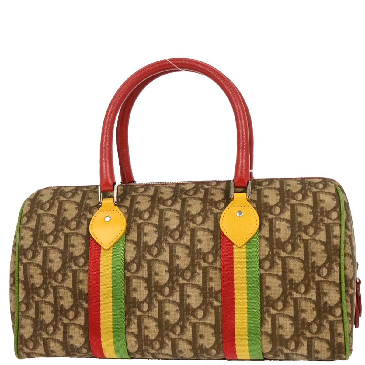 Christian Dior Brown Rasta-Color Trotter Handbag