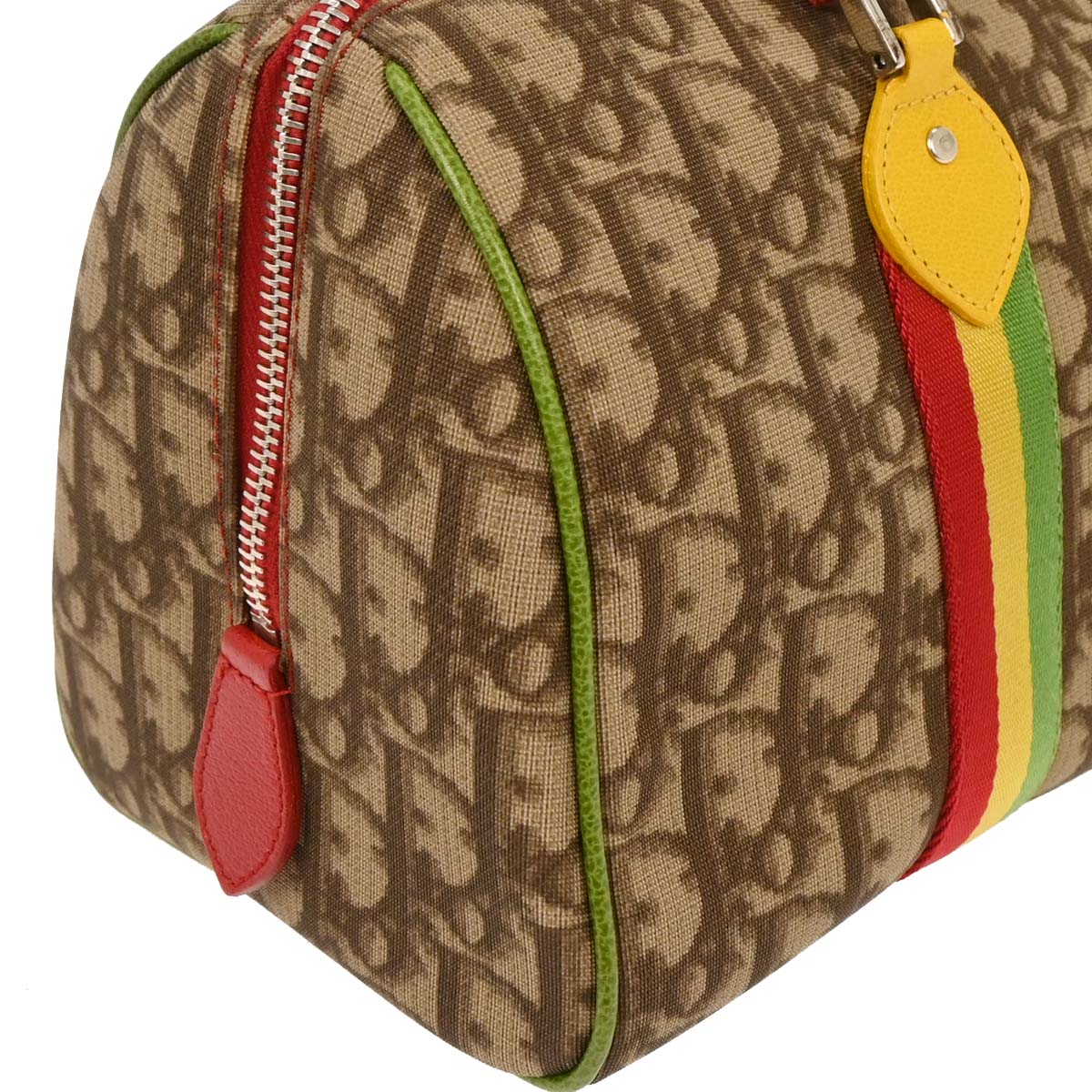 Christian Dior Brown Rasta-Color Trotter Handbag