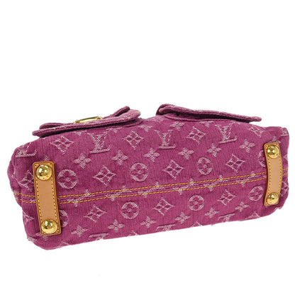 Louis Vuitton Pink Monogram Denim Baggy PM Shoulder Bag M95212