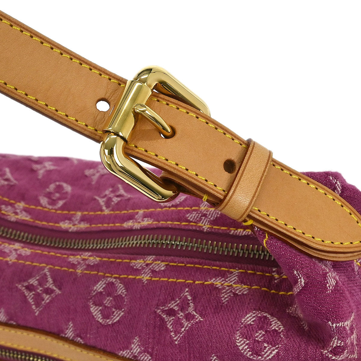 Louis Vuitton Pink Monogram Denim Baggy PM Shoulder Bag M95212