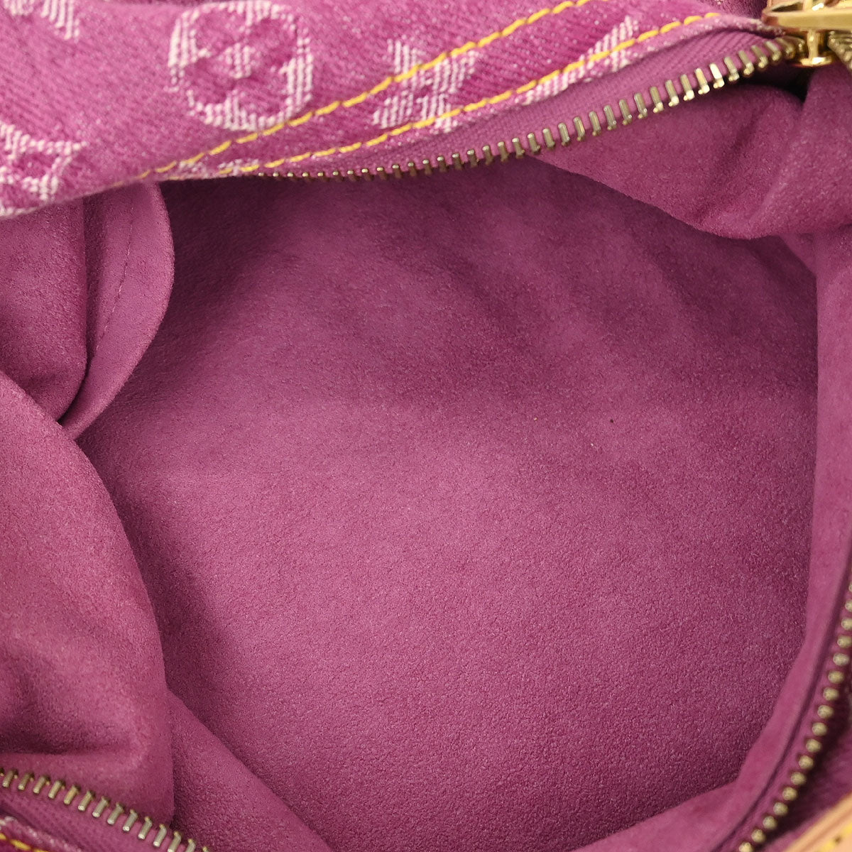Louis Vuitton Pink Monogram Denim Baggy PM Shoulder Bag M95212