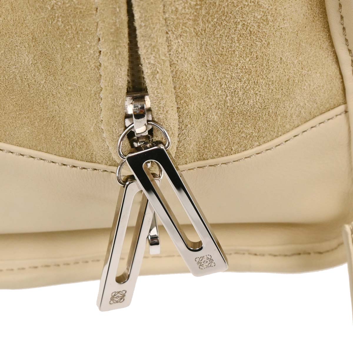 Loewe Beige Suede Amazona 28 Handbag