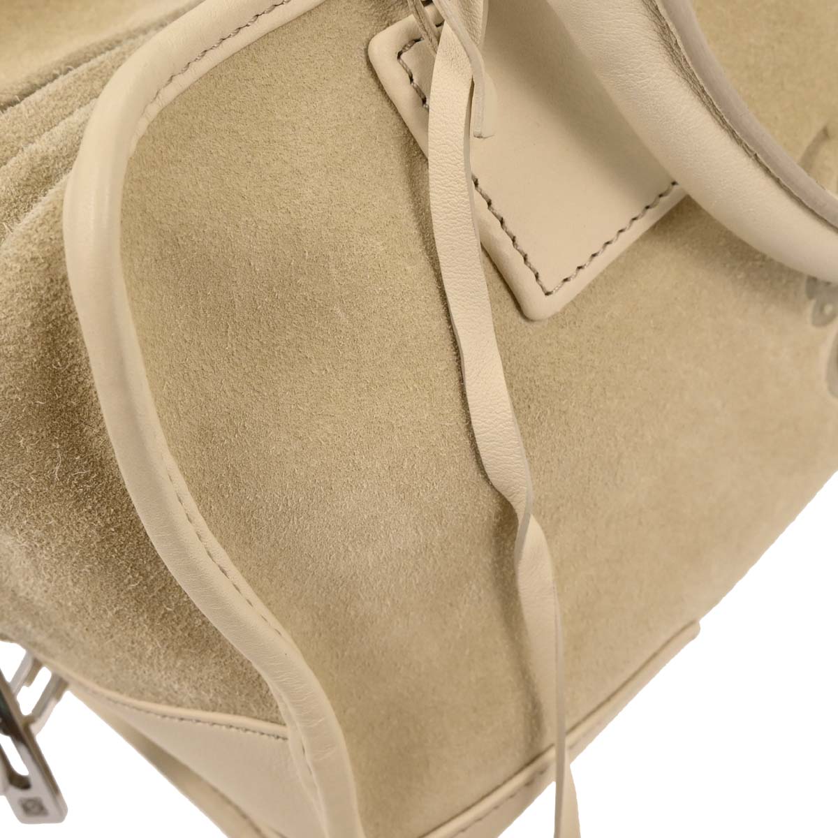 Loewe Beige Suede Amazona 28 Handbag