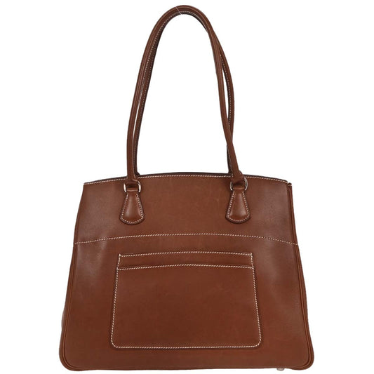 Hermes Fauve Box Calf La Tote Handbag