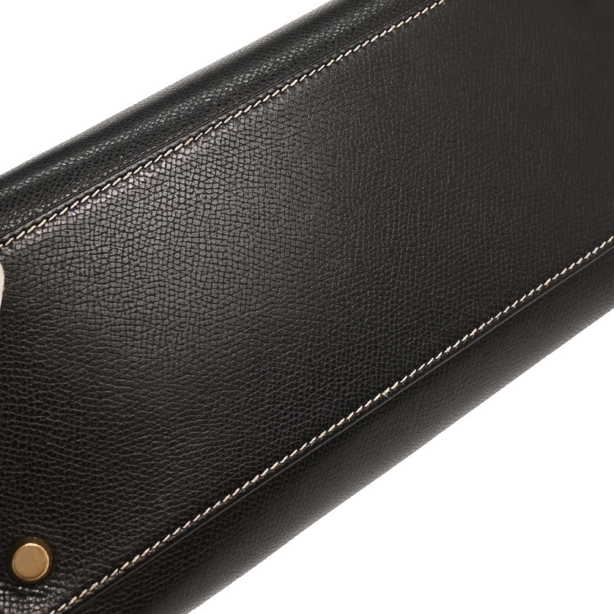 Hermes Black Courchevel Kelly Sport PM Shoulder Bag