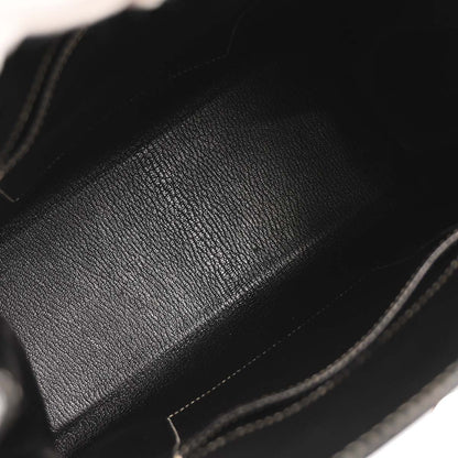 Hermes Black Courchevel Kelly Sport PM Shoulder Bag