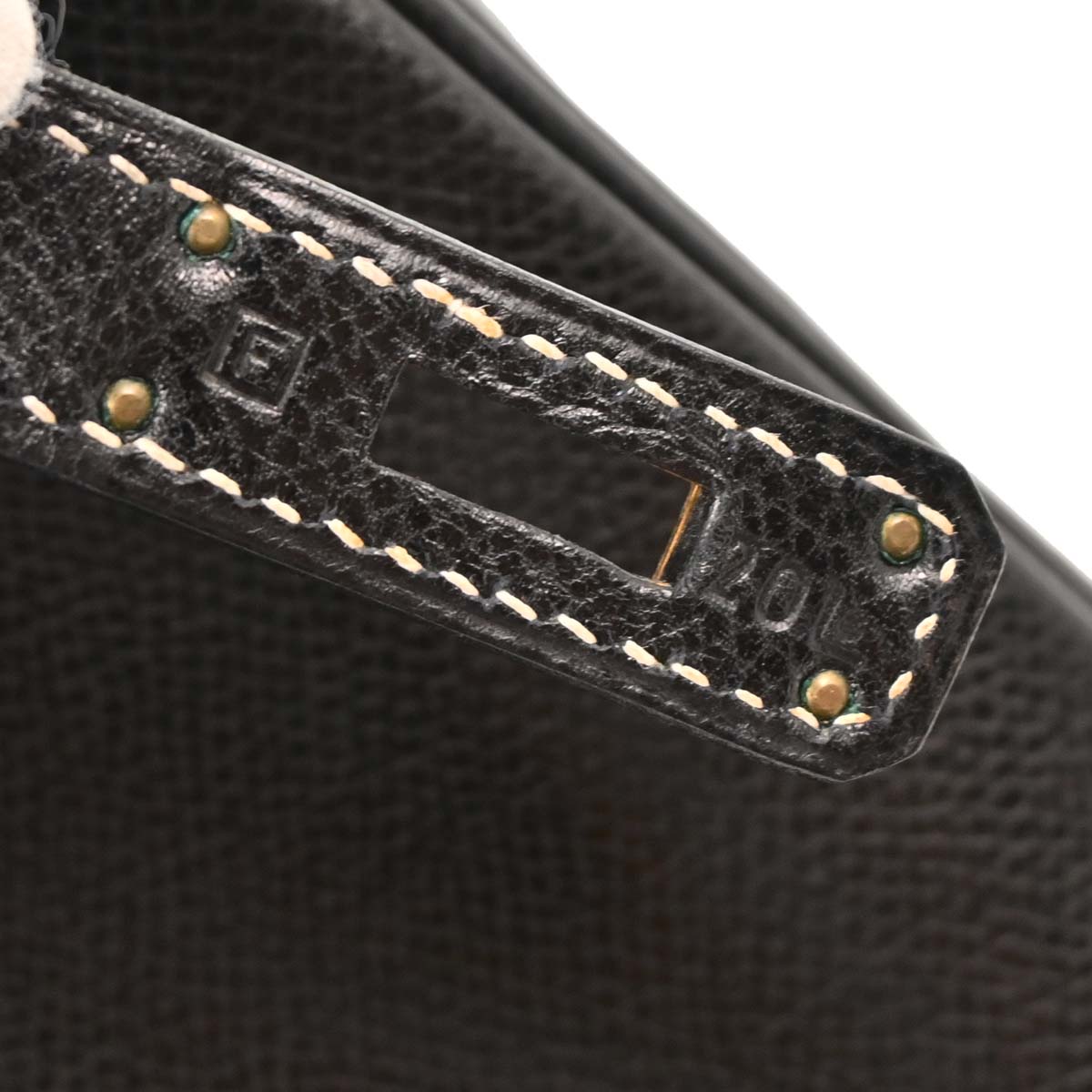 Hermes Black Courchevel Kelly Sport PM Shoulder Bag