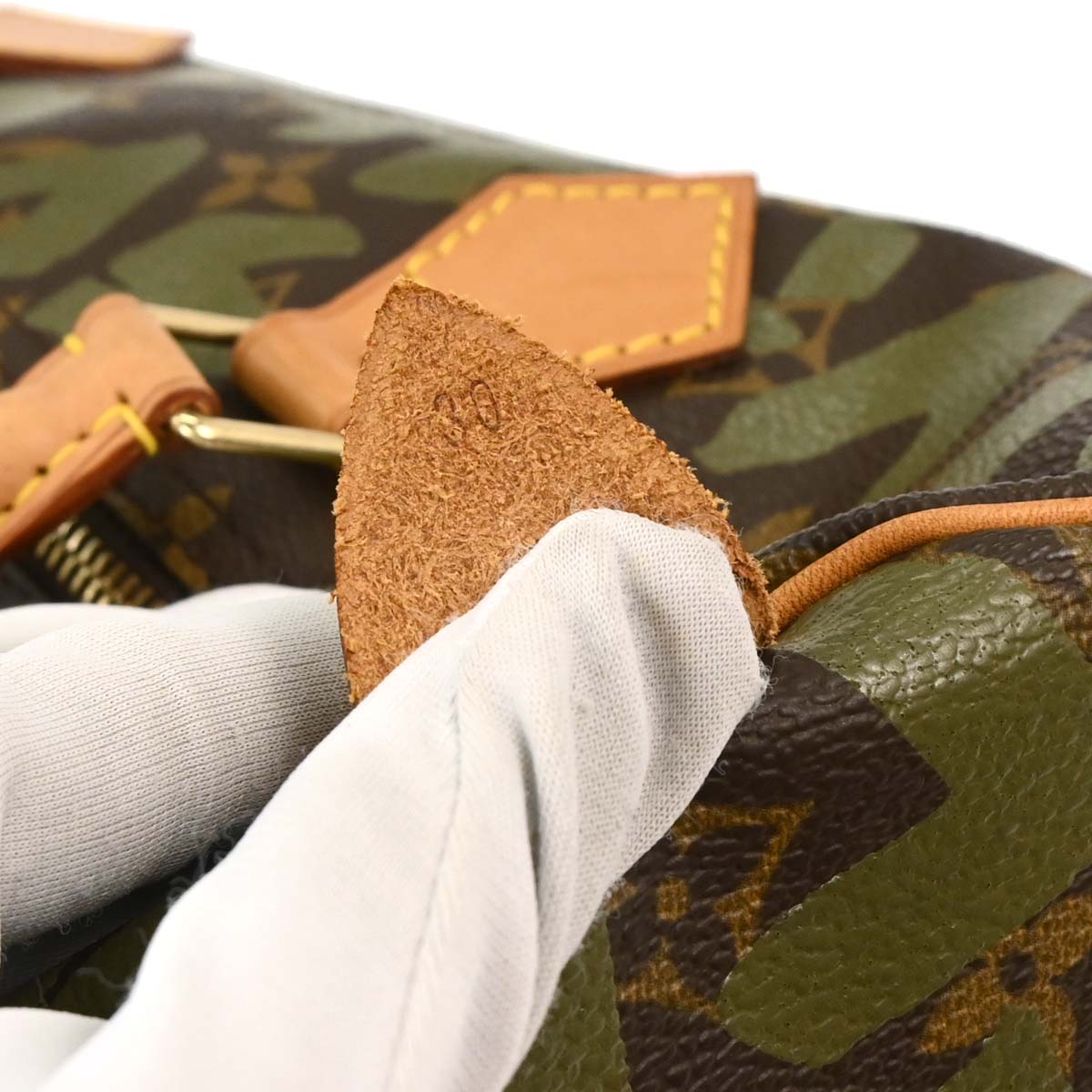Louis Vuitton Khaki Monogram Graffiti Speedy 30 Handbag M92194