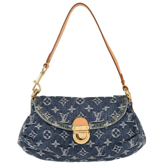 Louis Vuitton Blue Monogram Denim Mini Pleaty Handbag M95050
