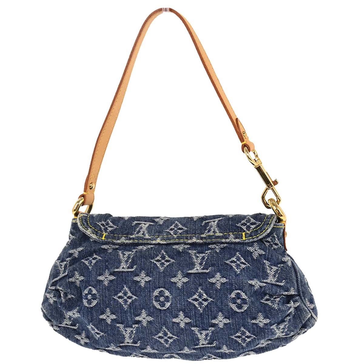 Louis Vuitton Blue Monogram Denim Mini Pleaty Handbag M95050