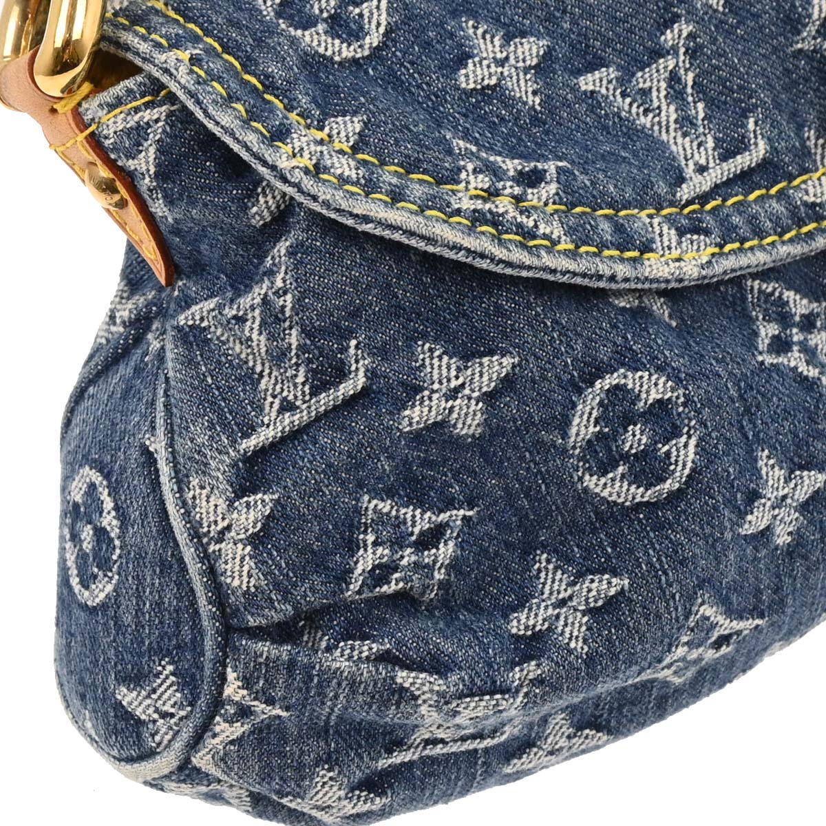 Louis Vuitton Blue Monogram Denim Mini Pleaty Handbag M95050