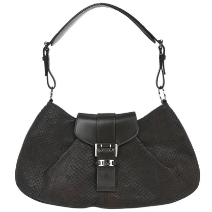 Christian Dior * Brown Python Handbag