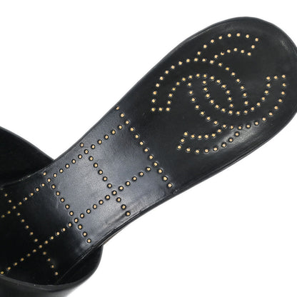 Chanel * Black Shoes Sandals #9