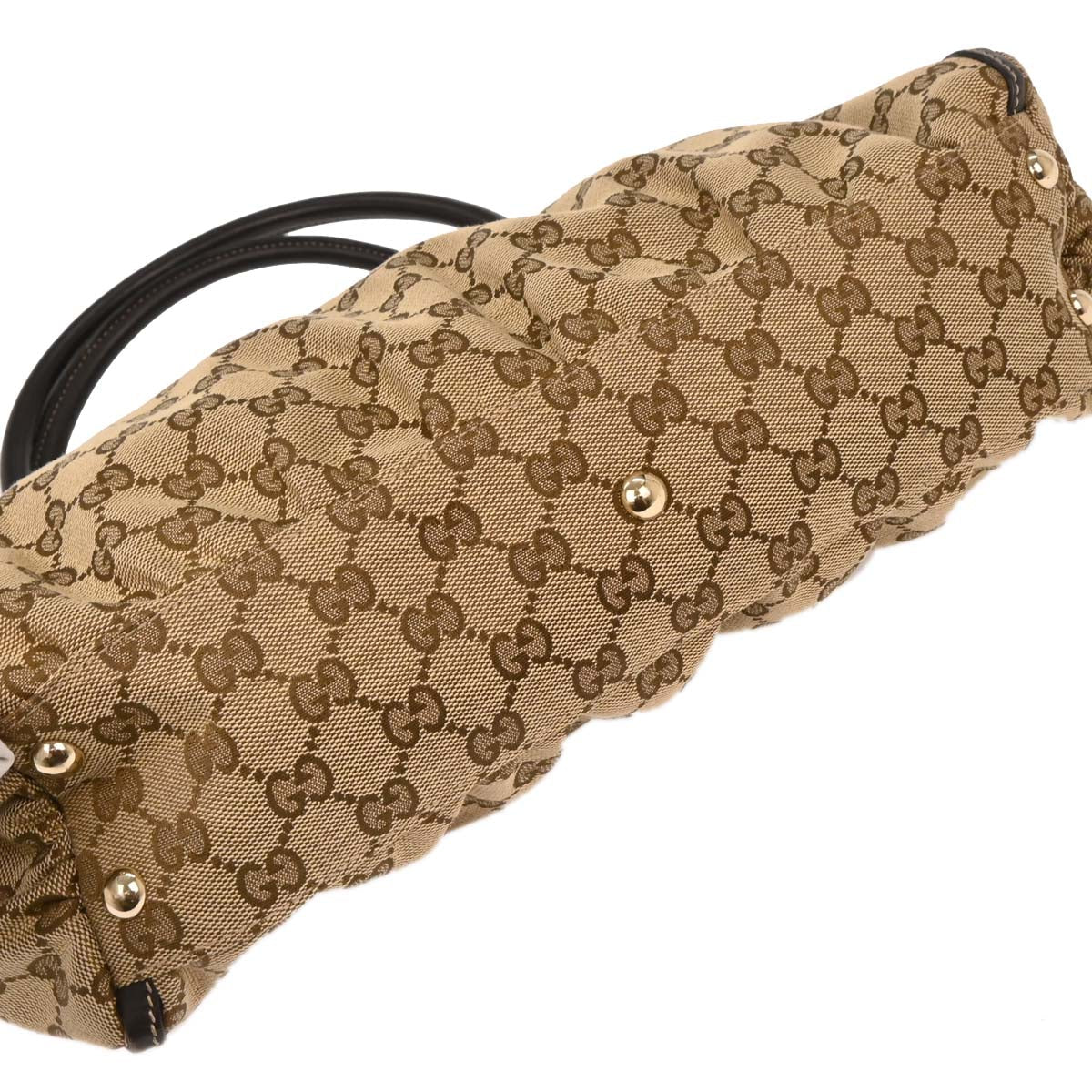 Gucci Beige Canvas GG Tote Handbag