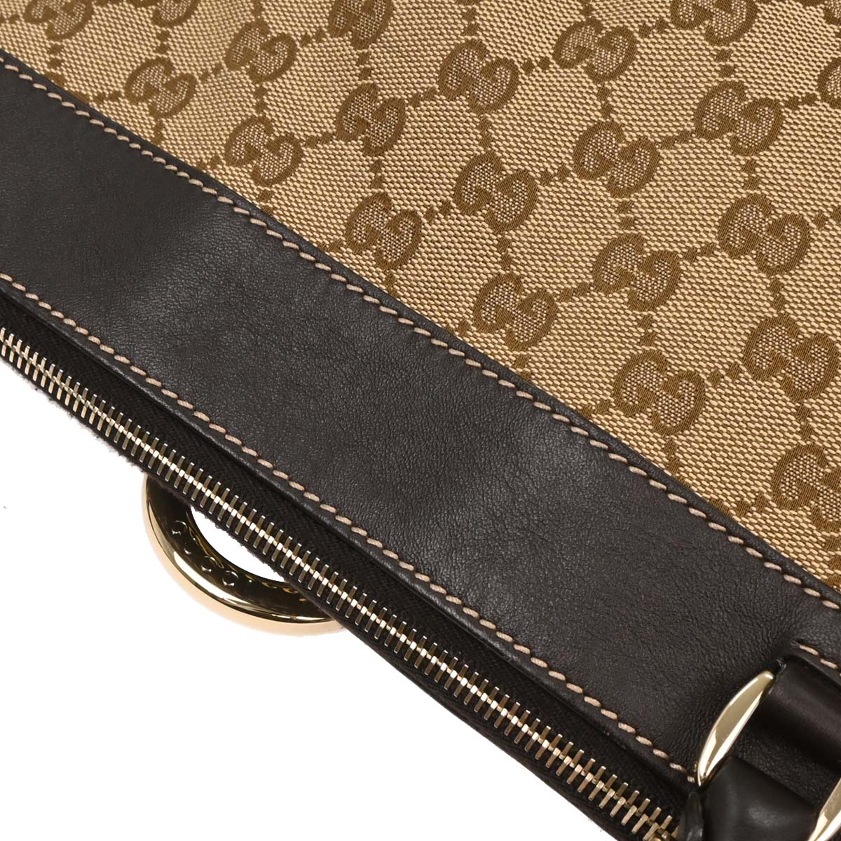 Gucci Beige Canvas GG Tote Handbag
