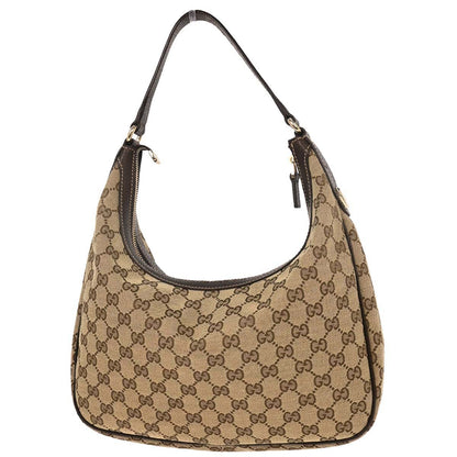 Gucci Beige Canvas GG Hobo Handbag