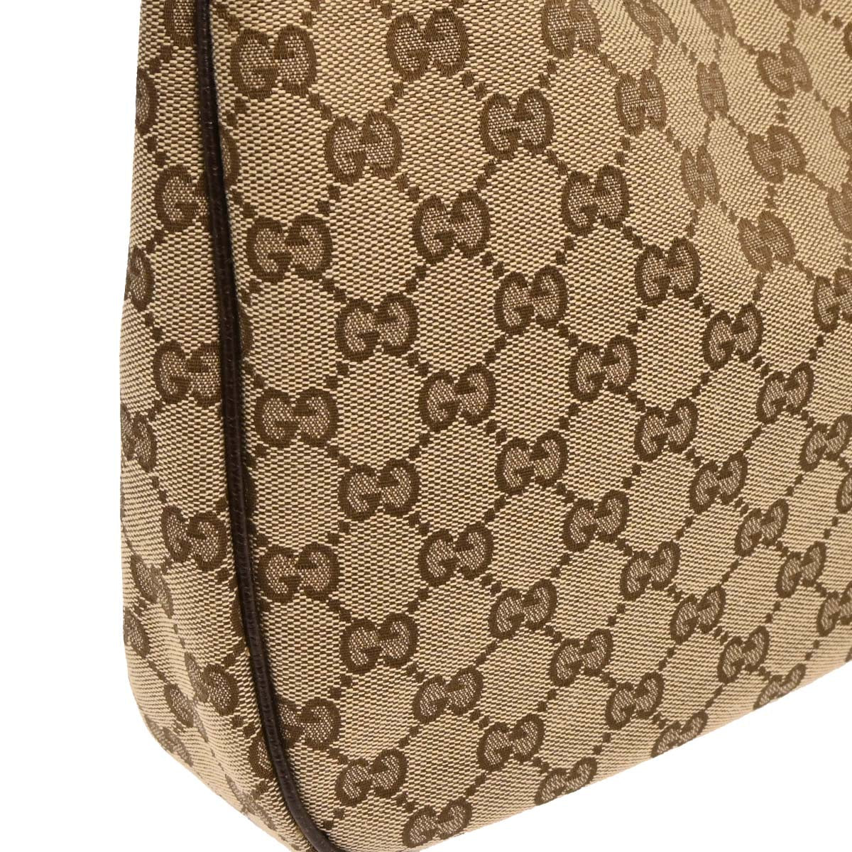 Gucci Beige Canvas GG Hobo Handbag